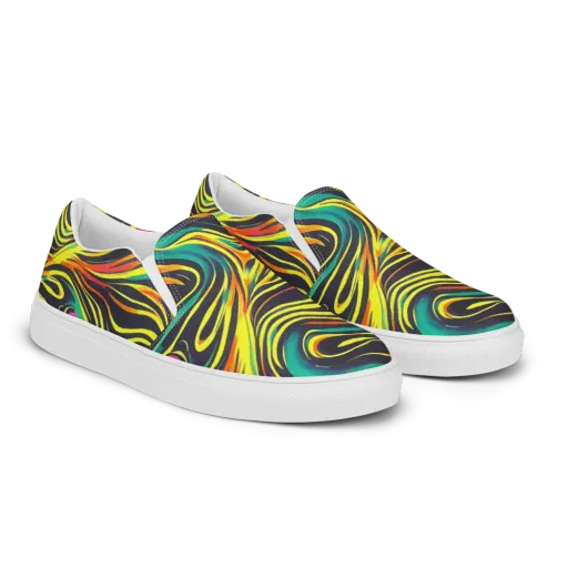 Cyborg Whirl on a Women's Slip-On Canvas Shoes