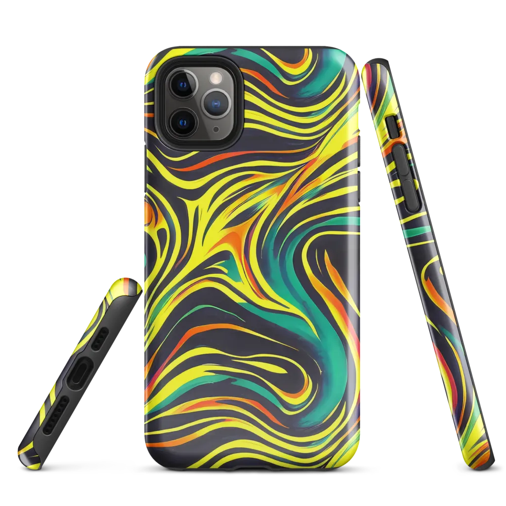 Cyborg Whirl on Tough Case for iPhone® — Front