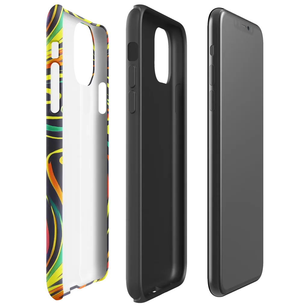 Cyborg Whirl on Tough Case for iPhone® — Right