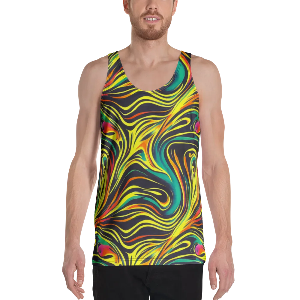 Cyborg Whirl on Men's Tank Top — Front