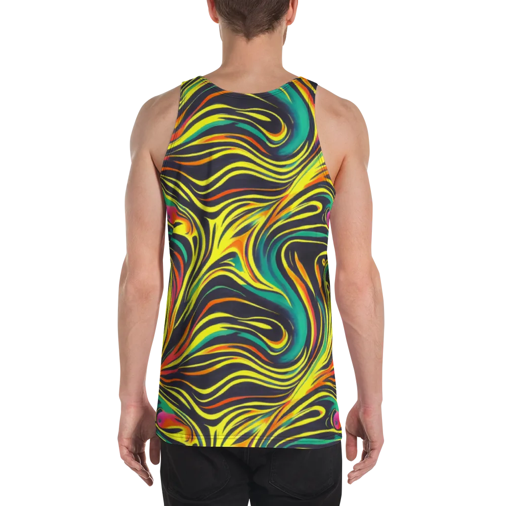 Cyborg Whirl on Men's Tank Top — Back