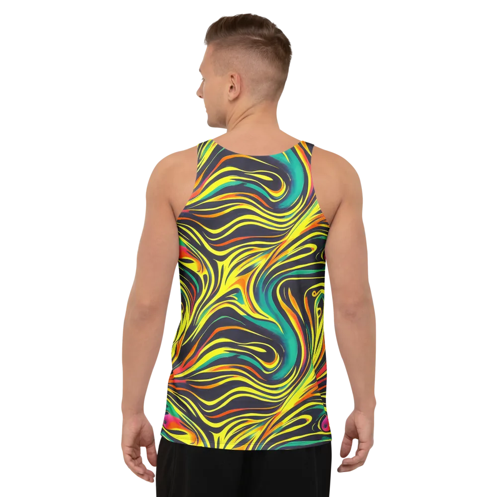Cyborg Whirl on Men's Tank Top — Back