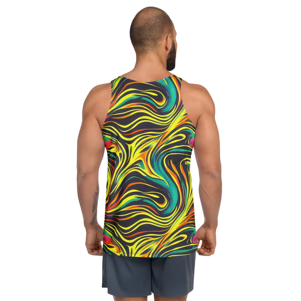 Cyborg Whirl on Men's Tank Top — Back