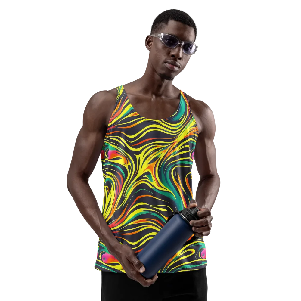 Cyborg Whirl on Men's Tank Top — Front