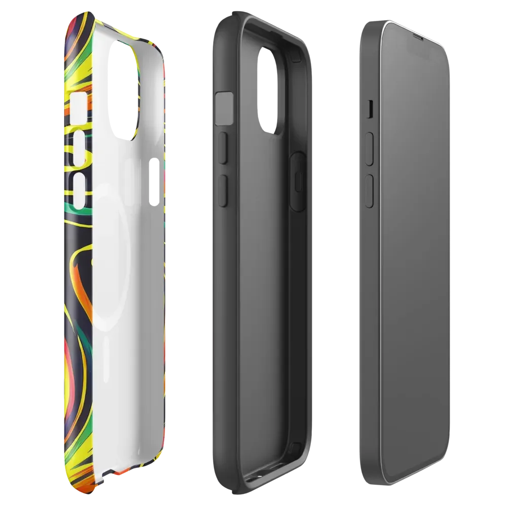 Cyborg Whirl on MagSafe Tough Case for iPhone® — Front