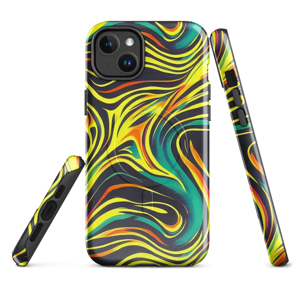 Cyborg Whirl on MagSafe Tough Case for iPhone® — Front