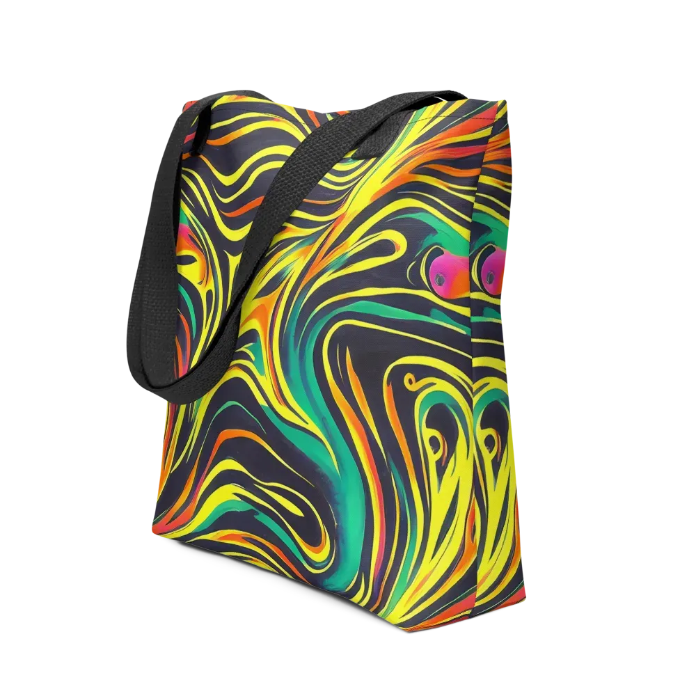 Cyborg Whirl on Tote Bag — Front