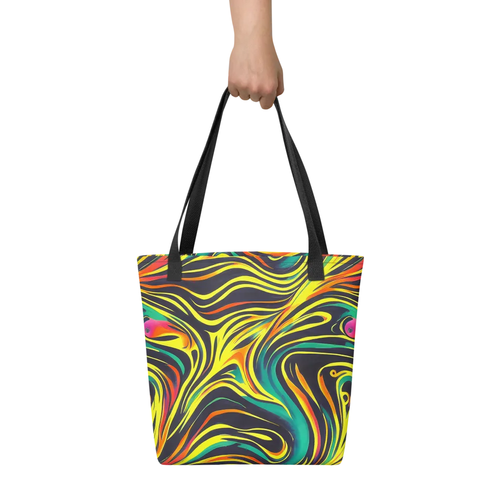 Cyborg Whirl on Tote Bag — Front