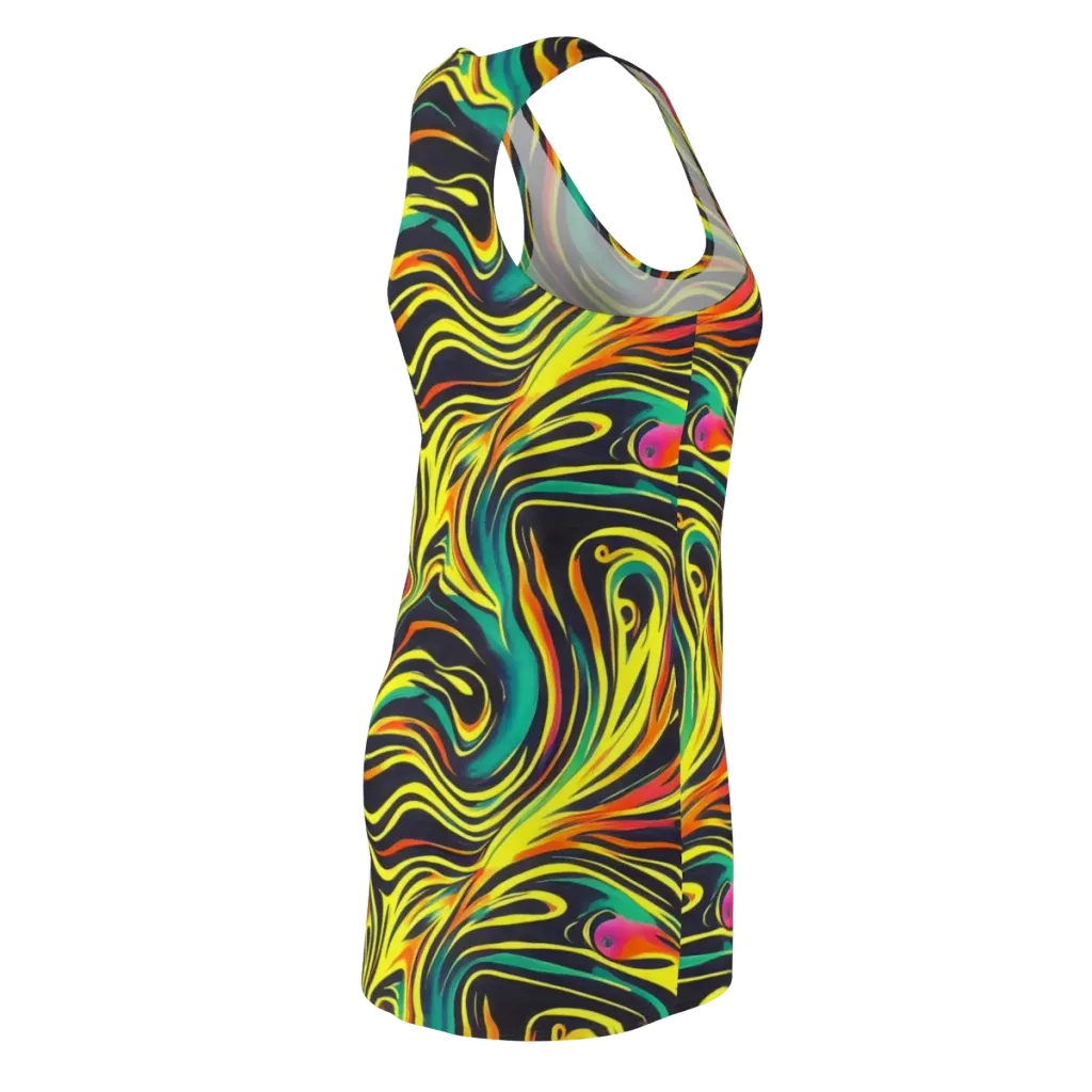 Cyborg Whirl on Racerback Dress — Back Side
