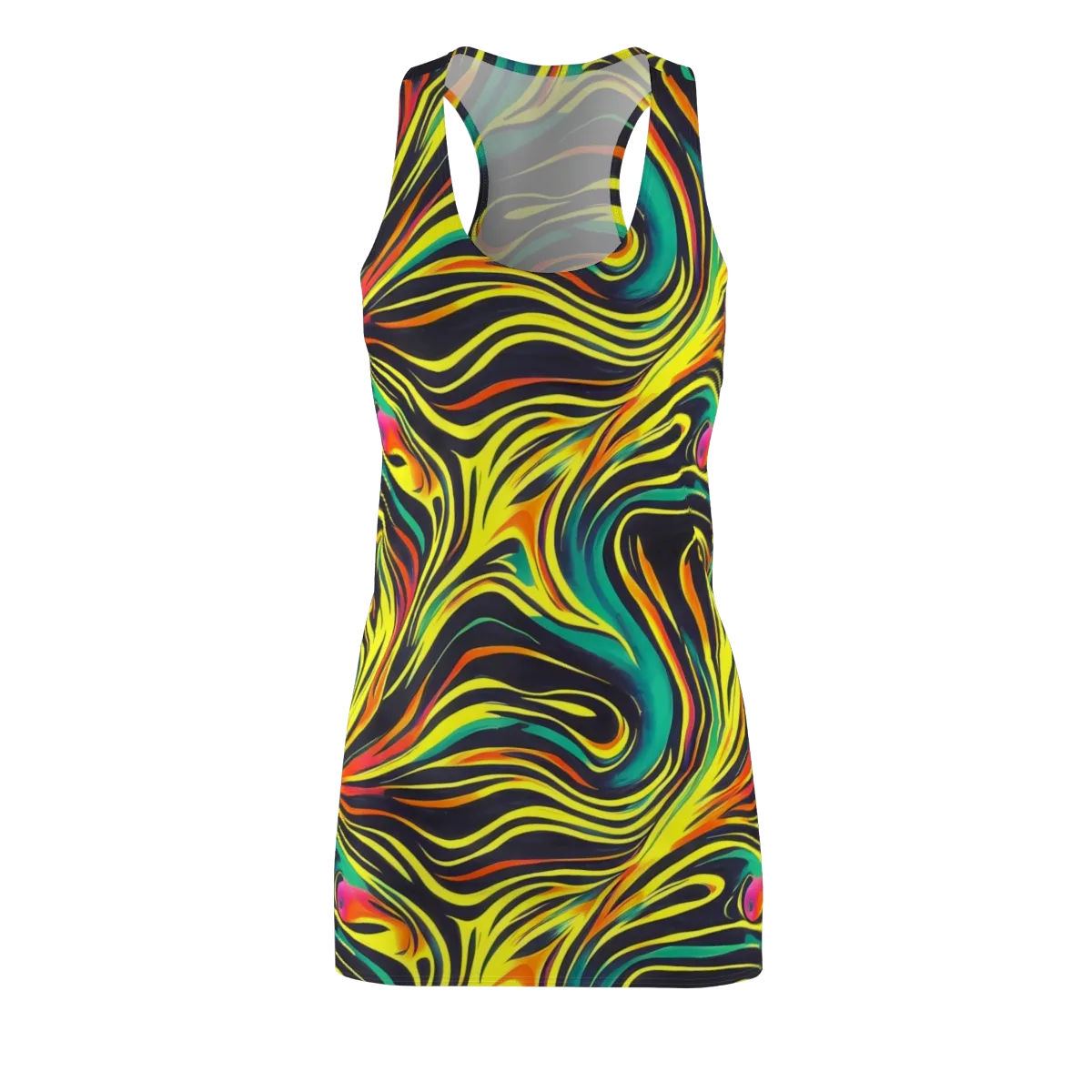 Cyborg Whirl on Racerback Dress — Front