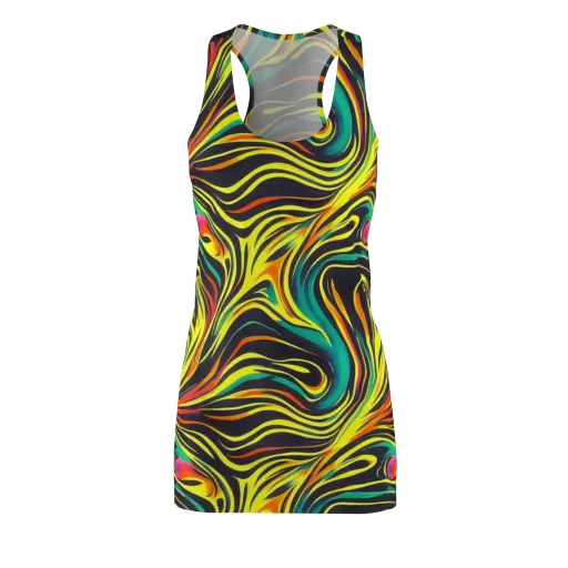 Cyborg Whirl on a Racerback Dress