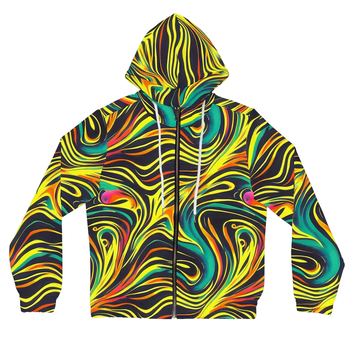 Cyborg Whirl on Women's Full-Zip Hoodie — Front