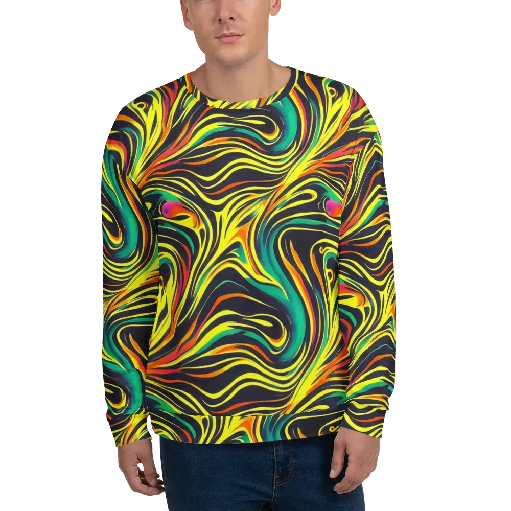 Cyborg Whirl on Sweatshirt — Front