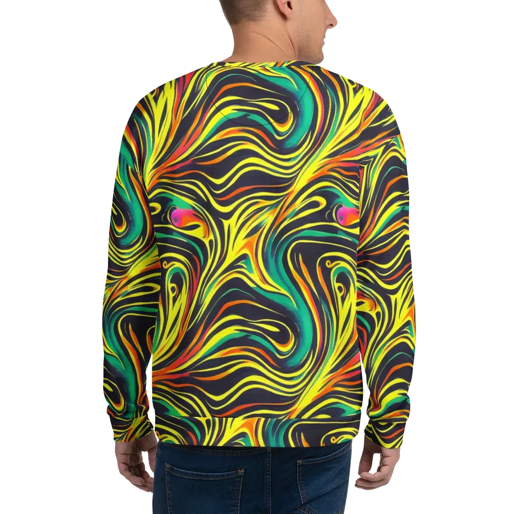 Cyborg Whirl on Sweatshirt — Back