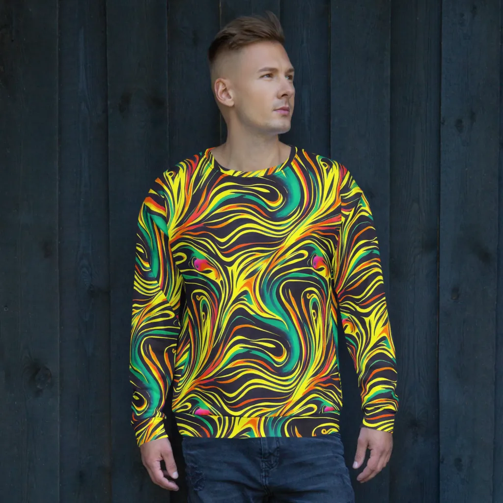 Cyborg Whirl on Sweatshirt — Front