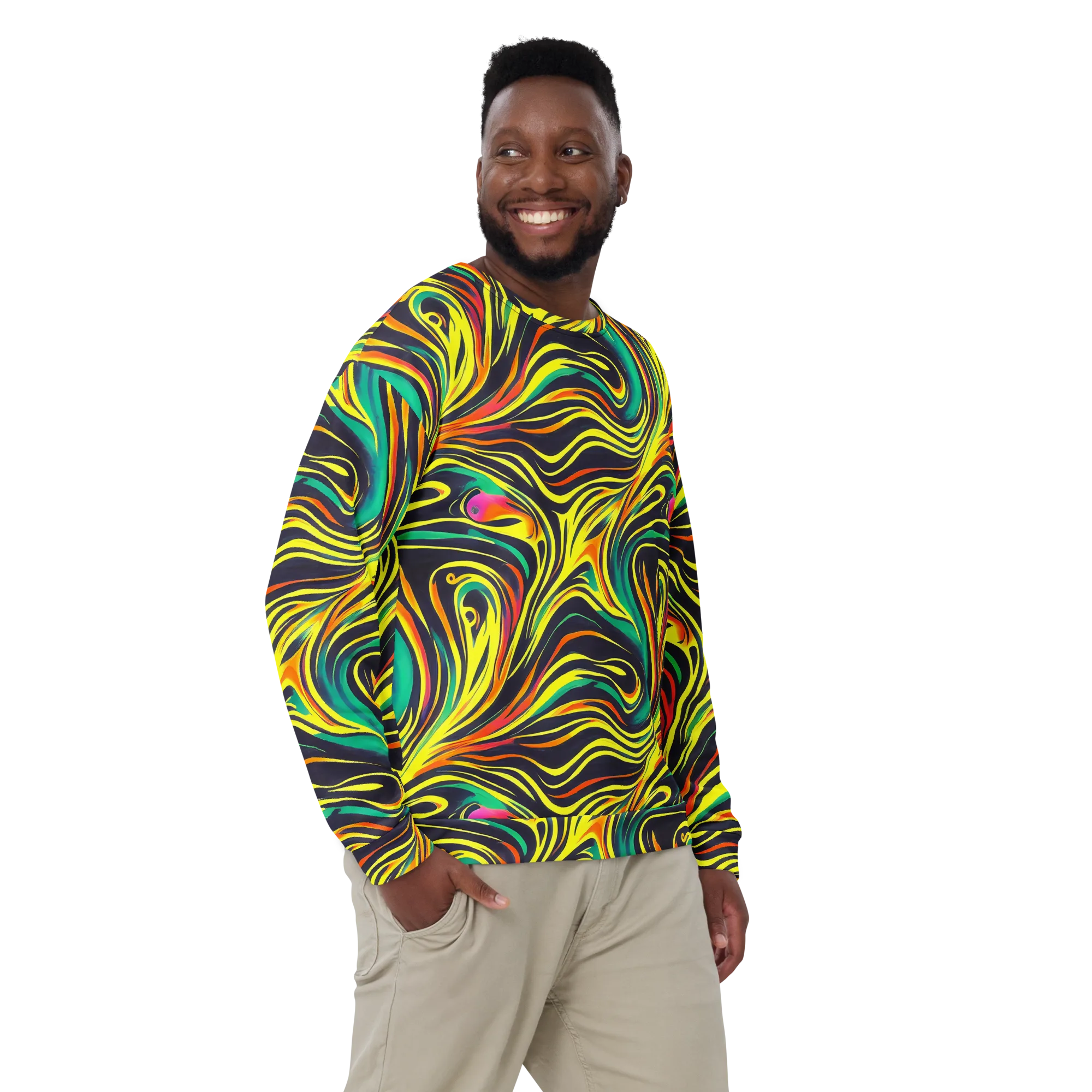 Cyborg Whirl on Sweatshirt — Front