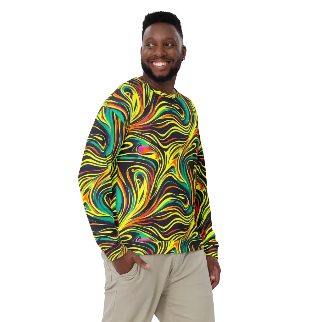 Cyborg Whirl on Sweatshirt — Front