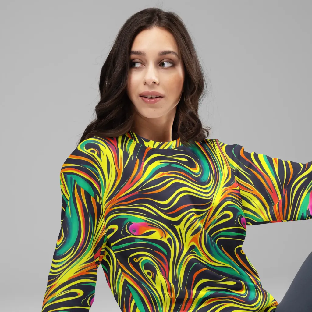 Cyborg Whirl on Sweatshirt — Right Front