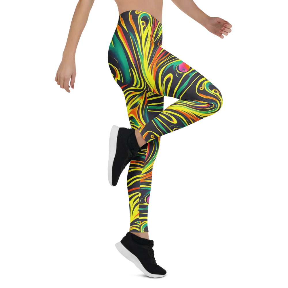 Cyborg Whirl on Leggings — Right