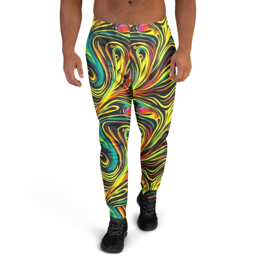 Cyborg Whirl on a Men's Joggers