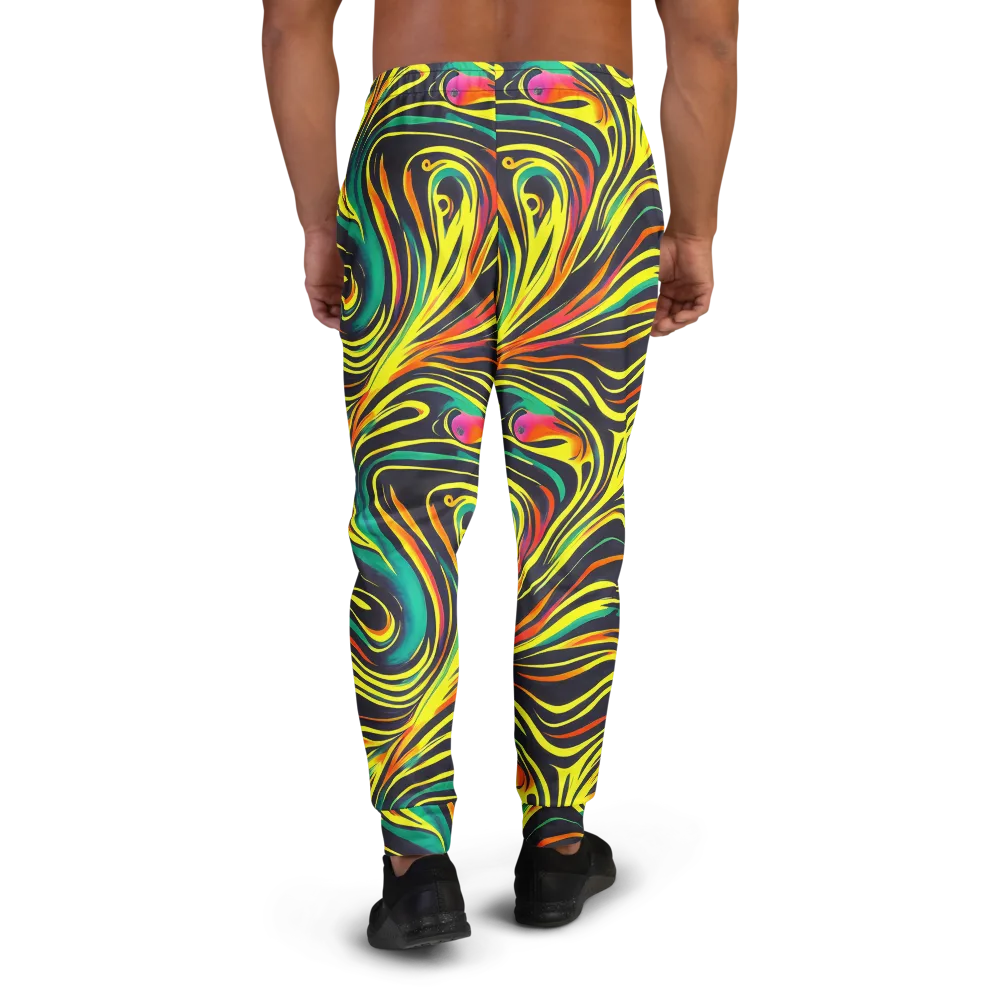 Cyborg Whirl on Men's Joggers — Back