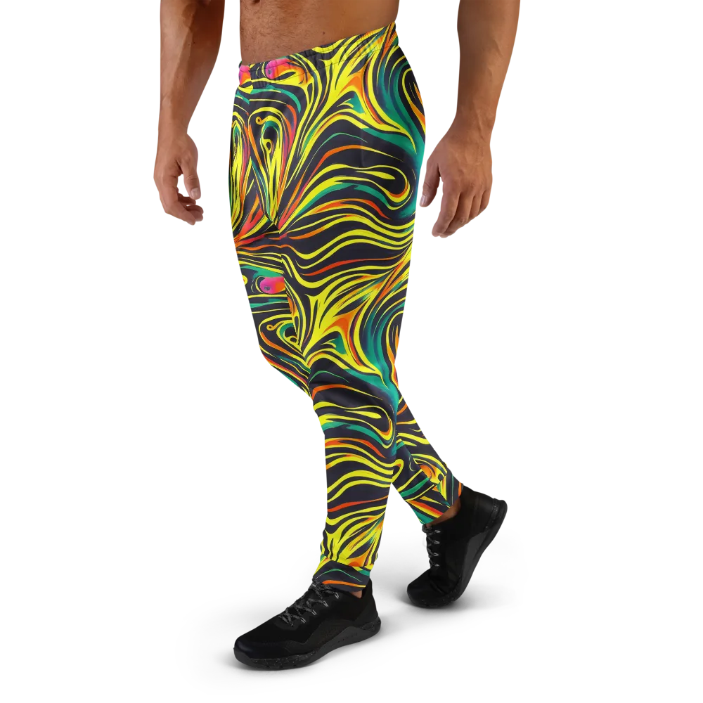 Cyborg Whirl on Men's Joggers — Left