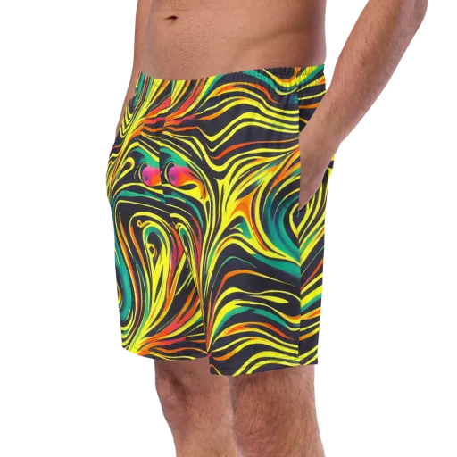 Cyborg Whirl on a Swim Trunks