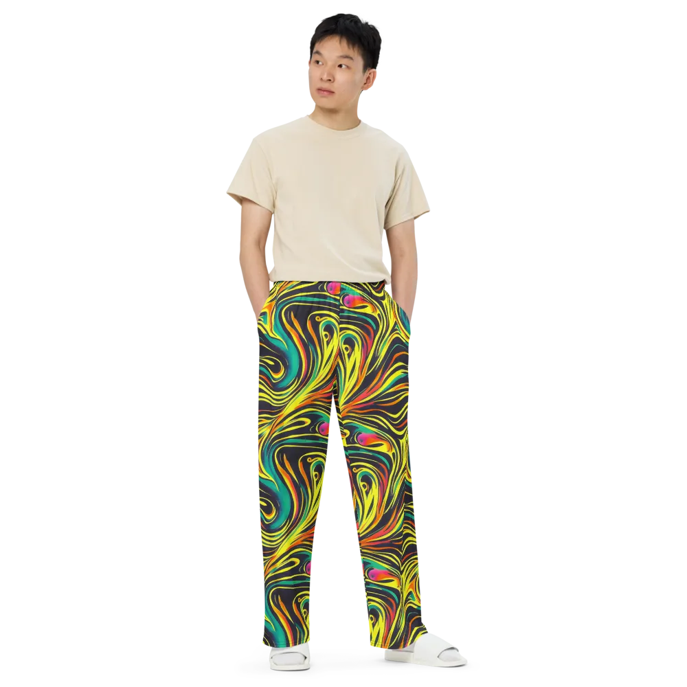 Cyborg Whirl on Wide-Leg Pants — Front