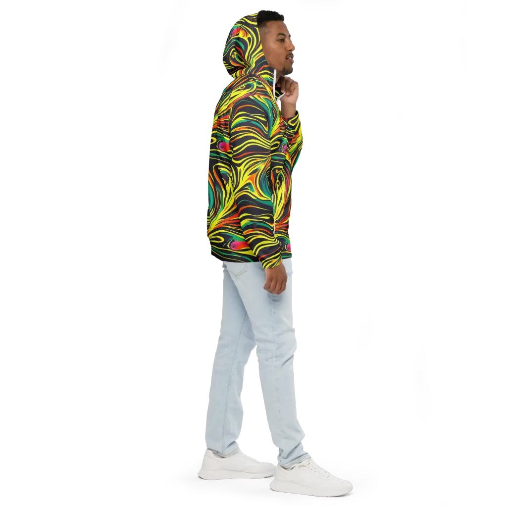 Cyborg Whirl on Men's Windbreaker — Right