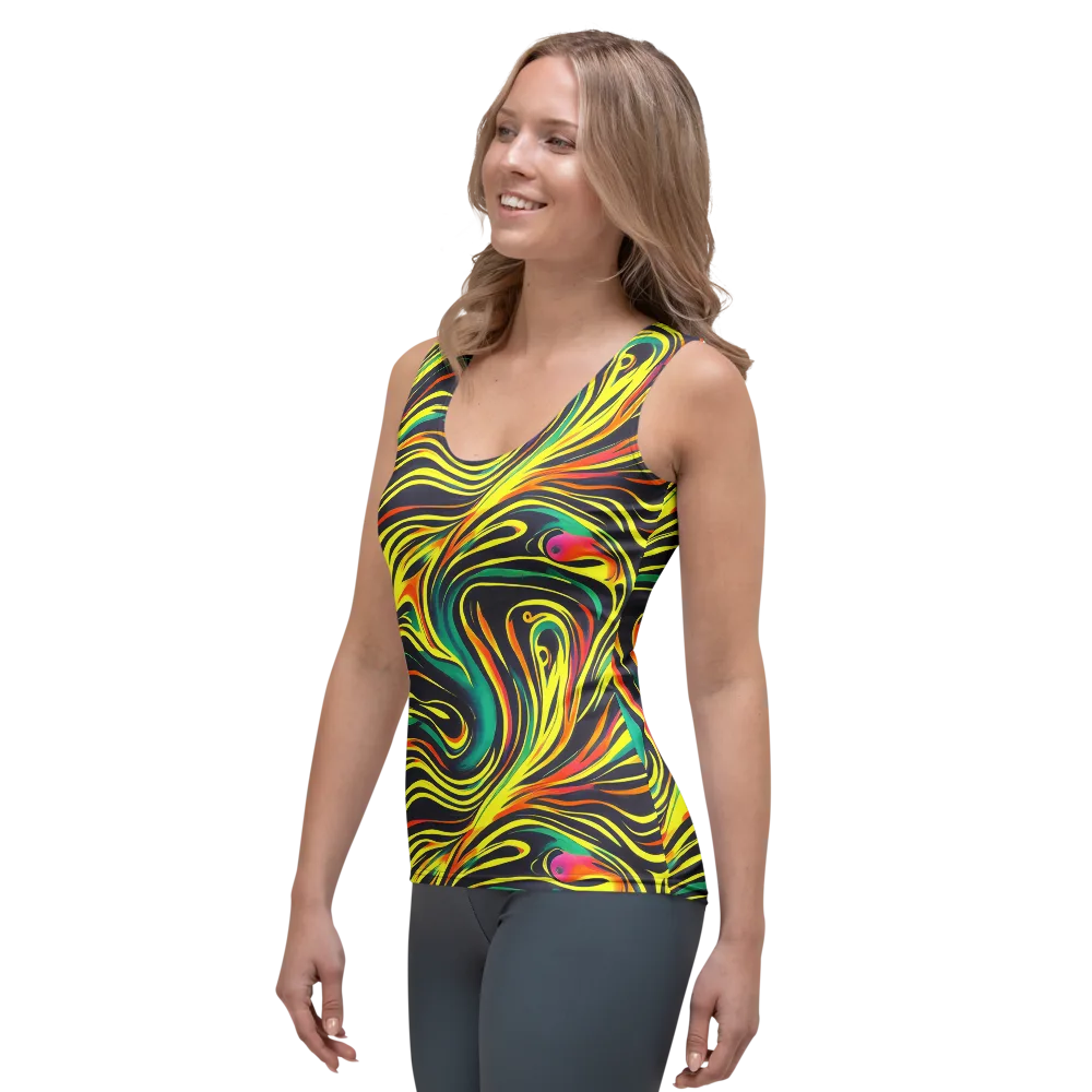 Cyborg Whirl on Women's Tank Top — Left Front