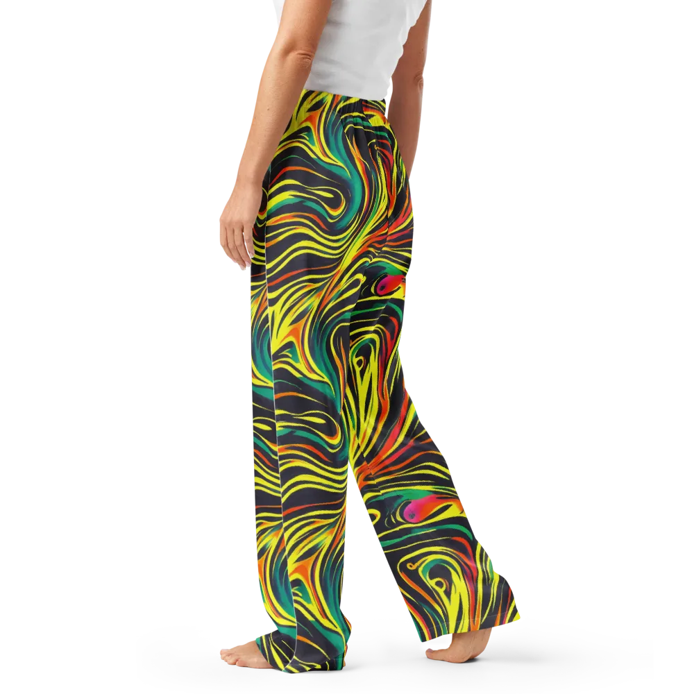 Cyborg Whirl on Women's Pajama Pants — Left