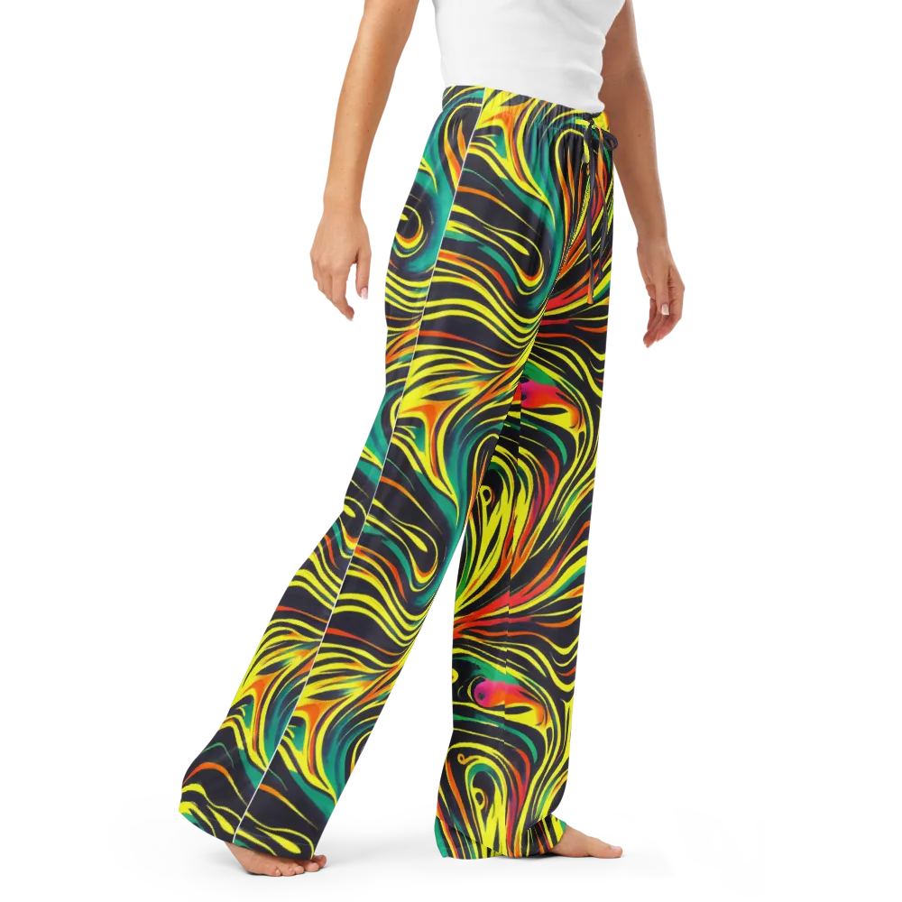 Cyborg Whirl on Women's Pajama Pants — Right Front