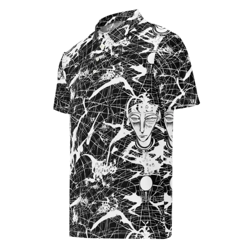 Stormy Serenity on a Men's Slim Fit Polo Shirt