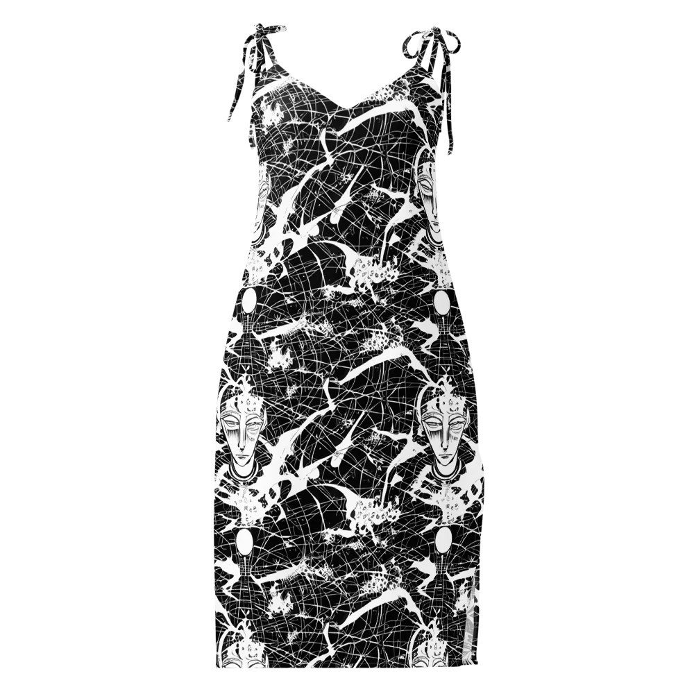 Stormy Serenity on Slip Dress — Front