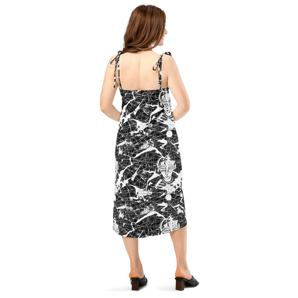 Stormy Serenity on Slip Dress — Back