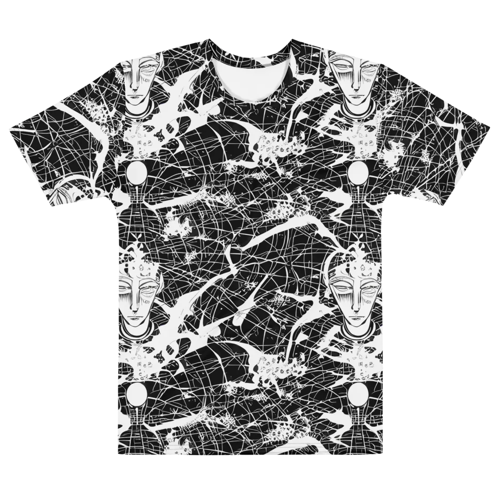 Stormy Serenity on Men's Cotton Crew Neck T-Shirt — Front