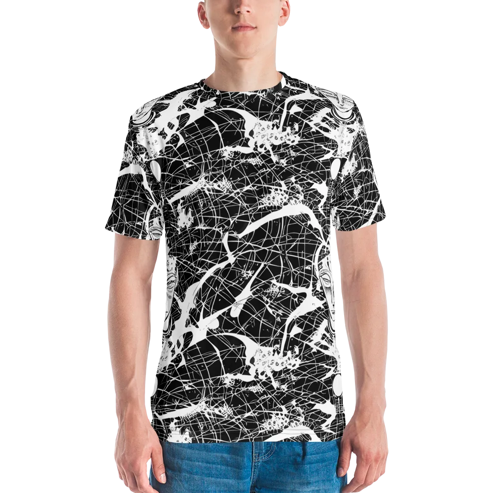 Stormy Serenity on Men's Crew Neck T-Shirt — Front