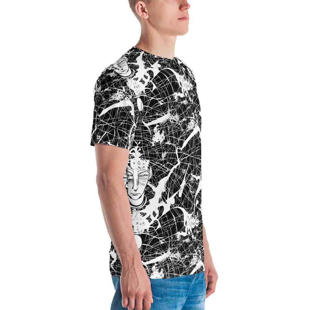 Stormy Serenity on Men's Crew Neck T-Shirt — Right