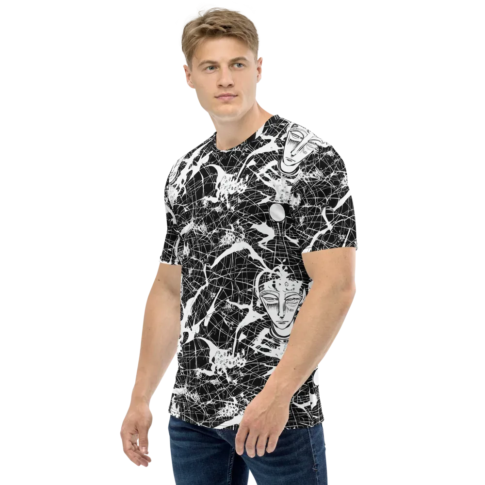 Stormy Serenity on Men's Crew Neck T-Shirt — Left