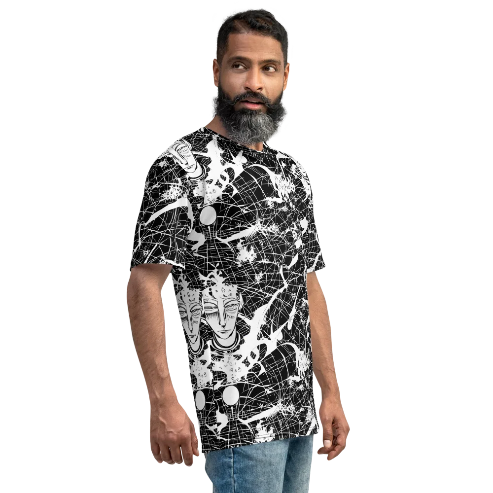 Stormy Serenity on Men's Crew Neck T-Shirt — Right