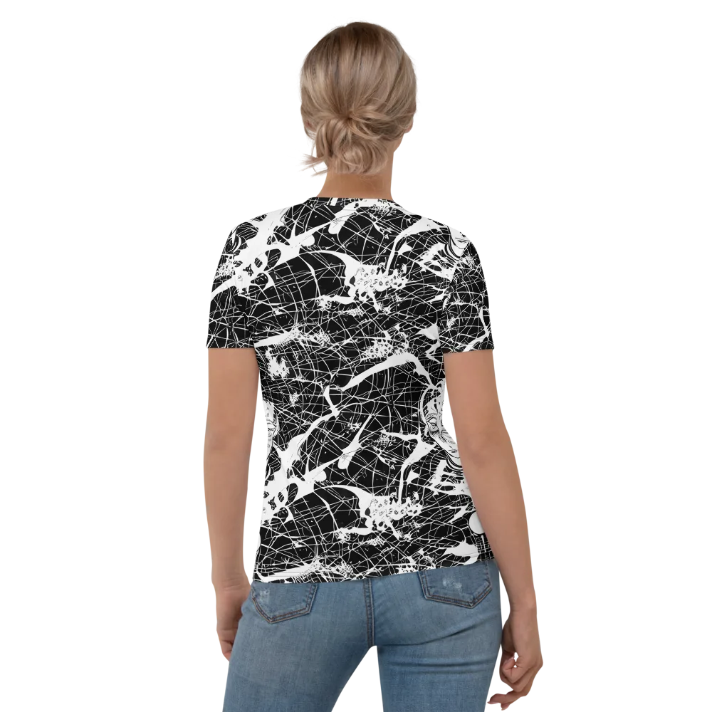 Stormy Serenity on Women's Crew Neck T-Shirt — Back