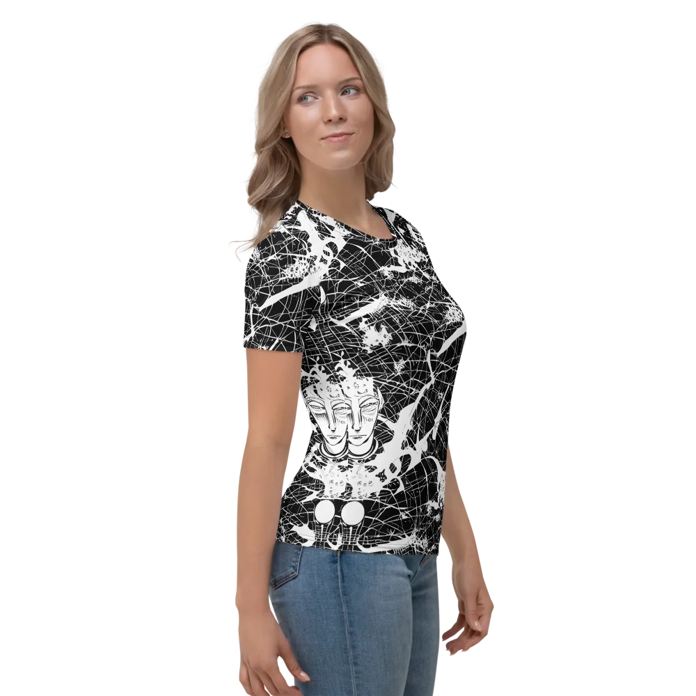 Stormy Serenity on Women's Crew Neck T-Shirt — Right