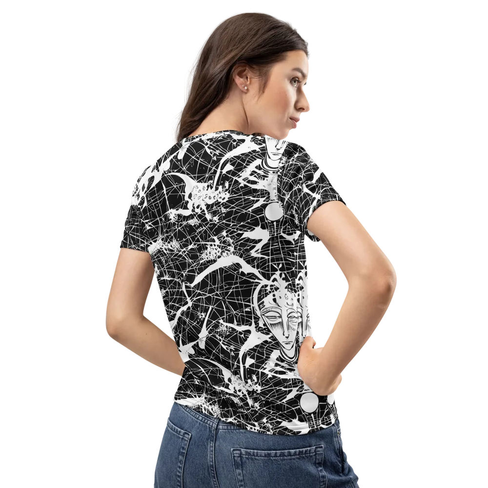 Stormy Serenity on Women's Crew Neck T-Shirt — Back
