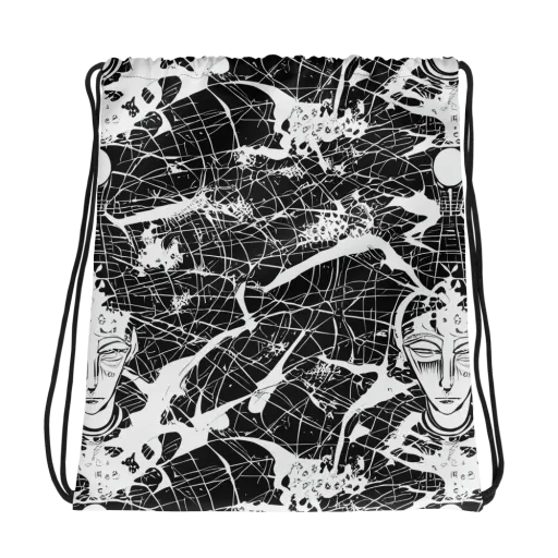 Stormy Serenity on a Drawstring Bag