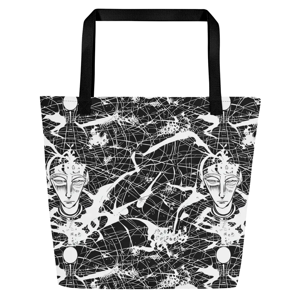Stormy Serenity on Large Tote Bag W/ Pocket — Front