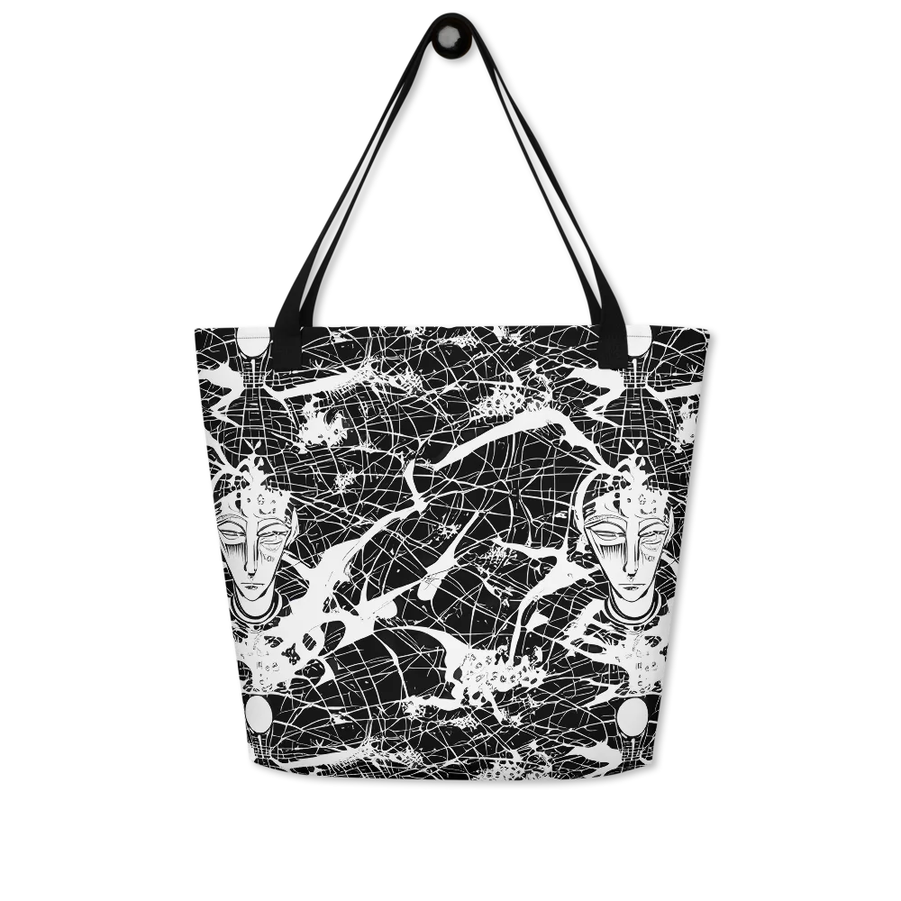 Stormy Serenity on Large Tote Bag W/ Pocket — Front