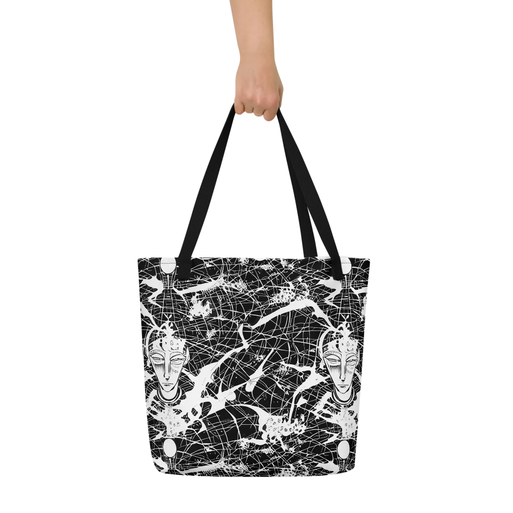 Stormy Serenity on Large Tote Bag W/ Pocket — Front