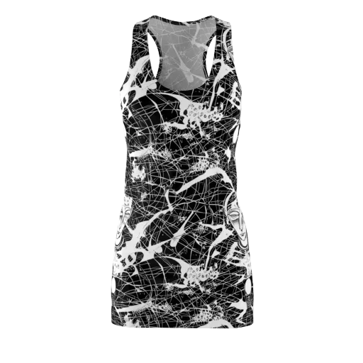 Stormy Serenity on a Racerback Dress