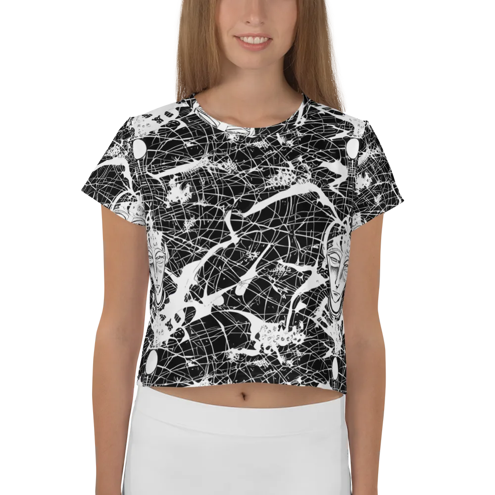 Stormy Serenity on Crop Tee — Front
