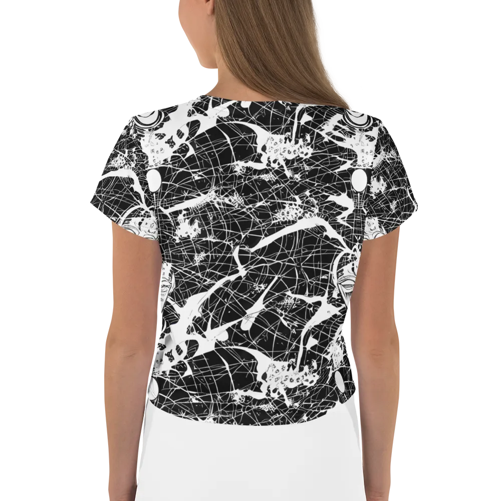 Stormy Serenity on Crop Tee — Back